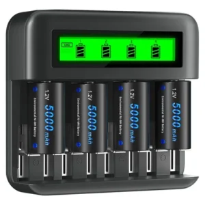 Pilas Recargables C 5000 Mah Con Cargador Usb Tipo C 4 Pcs