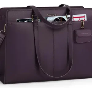 Bolso Tote Para Laptop Mujer 15.6 Pulgadas Impermeable Morad