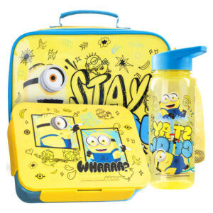 Juego De Lonchera Minions 3 Piezas Aisladas Para Niños