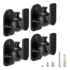 Soporte De Montaje En Pared Para Altavoces Negro 5 Kg Negro