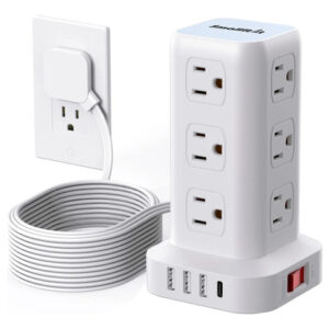 Regleta Multicontacto 12 Enchufes 4 Puertos Usb Protector 2. Color