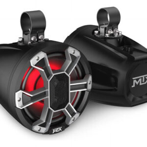 Altavoz Powersports 8 Pulgadas Led Rgb 150w Negro Para Motoc