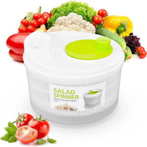 Escurridor De Ensalada Manual 3 Litros Plástico Seguro Bpa F