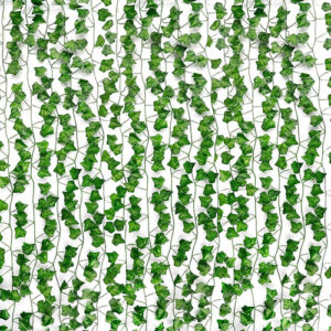 12 Piezas Hiedra Artificial Colgante Verde 2 Metros Decoraci