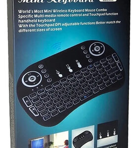 Teclado Inalámbrico Usb Mini Para Smart Tv Y Ordenador 92 Te Negro Idioma