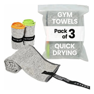 Toalla De Gimnasio Premium Antibacteriana Ultracompacta Gris Gris Jaspeado Nombre Del Diseño