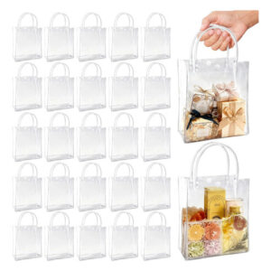 Bolsas De Regalo Transparentes Pvc 30 Pcs 25x20x7 Cm Reutili Transparente Nombre Del Diseño