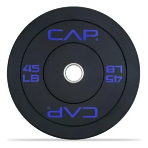 Disco De Peso Olímpico De Caucho 20.5 Kg Para Entrenamiento Negro