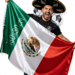 Bandera México 150 X 90 Cm Con Argollas Decoración Patriótic México