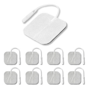 8 Parches Electrodos 5x5 Cm Reutilizables Autoadhesivos Tens