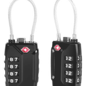 Cerraduras De Equipaje Tsa 4 Dígitos 2 Pcs Seguridad Metal Color