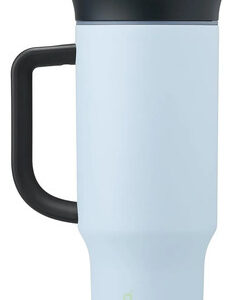Vaso De Acero Inoxidable 40 Oz Aislado Con Tapa Y Popote Azu