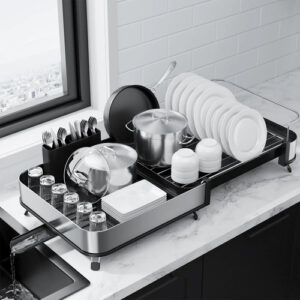 Escurridor De Platos Expandible De Acero Inoxidable Para Coc
