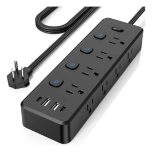 Multicontacto 12 En 1 Con 8 Salidas Y 4 Usb Carga Rápida