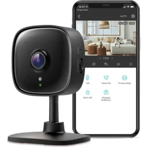 Cámara De Seguridad 2k Interior Detección Movimiento Audio 2 Negro