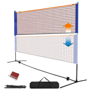 Juego De Red De Bádminton Portátil Altura Ajustable 5x1.5m