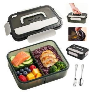 Lonchera Bento Box 1500ml 3 Compartimentos Hermética Portáti
