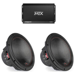 Amplificador 1000w Clase D Y 2 Subwoofers 12 Pulgadas 750w