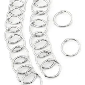Anillas Metálicas Bisagra 30mm 20 Unidades Manualidades Plat
