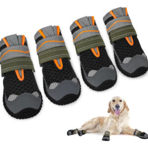Zapatos Antideslizantes Para Perro Transpirables 4 Piezas Ta
