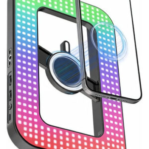Aro De Luz Magnético Rgb 6000mah 448 Led Para Celular Negro