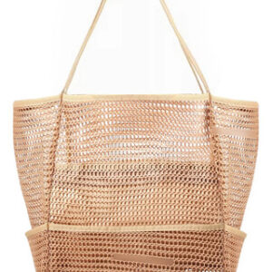 Bolsa De Playa Mujer Malla Ligera Gran Capacidad Plegable