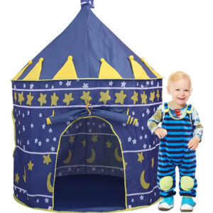 Casa De Campaña Tipo Castillo Para Niños 2-3 Personas Azul Blue