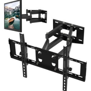 Soporte Pared Tv 32-75 Pulgadas Inclinable Y Giratorio 45kg Negro