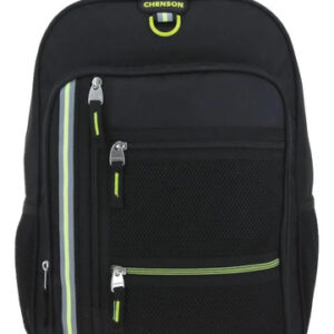 Mochila Grande Negra Para Hombre Con Porta Tablet 10 Pulgada Negro Diseño De La Tela