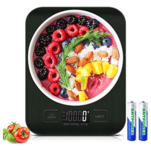Báscula De Cocina Digital Acero Inoxidable 5kg Alta Precisió Negro 0 G