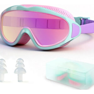 Gafas De Natación Para Niños Ajustables Con Protección Uv Azul/rosa