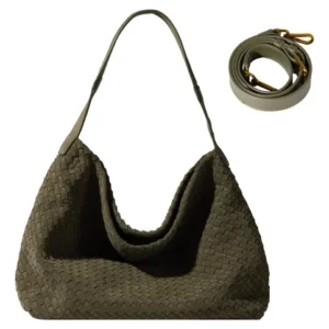 Bolsa De Gamuza Verde Mujer Bolso Largo Casual Con Correa Ho