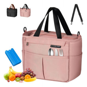 Lonchera Térmica Impermeable Grande Para Trabajo Y Picnic