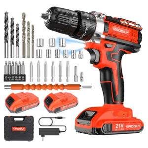 Taladro Inalámbrico 21v 3 En 1 Impacto 45nm Kit Completo