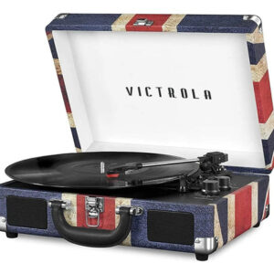 Tornamesa Bluetooth Portátil Modelo Maleta Color Uk 78 Rpm Uk Flag