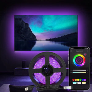 Tira Led Multicolor 3m Control App Bluetooth Sincroniza Músi Rgb