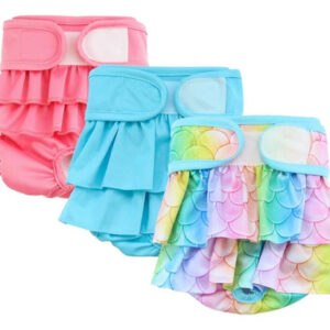 Pañales Lavables Para Perras Absorbentes Pack De 3 Colores M