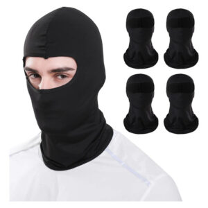 Pasamontañas 4 Pack Protección Uv Para Ciclismo Y Deportes 4 Negro Diseño De La Tela Talla