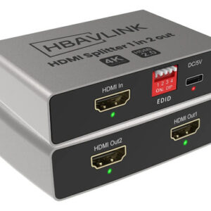 Divisor Hdmi 1 En 2 Salida 4k 60hz Edid Hdcp Hdr Dolby 5.1