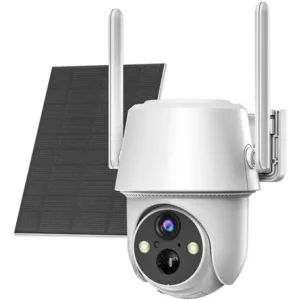 Cámara De Seguridad Solar Inalámbrica 3k 5mp Con Visión Noct Wifi