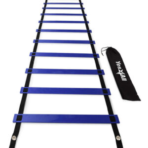Escalera De Agilidad Ajustable 12 Peldaños 4,5 Metros Azul J. 12 Peldaños Azul