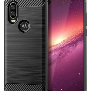 Funda Protectora Uso Rudo Para Motorola Moto One Vision Negr