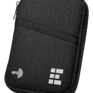 Billetera Pasaporte Antirrobo Rfid Organizador Documentos Vi Color Diseño De La Tela
