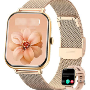 Reloj Inteligente Para Mujer Con Llamadas Bluetooth Y Pantal Color De La Caja Diseño De La Correa Color De La Correa Color Del Bisel