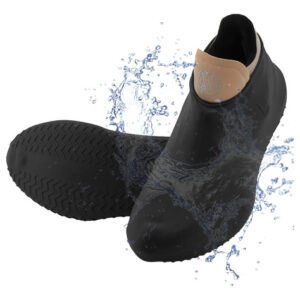 Cubre Zapatos Impermeable Plegable Antideslizante Para Lluvi Negro Talla Única