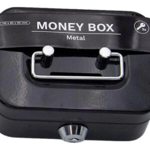 Caja De Seguridad Portátil Con Cerradura Llave Resistente 9