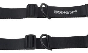 Correa De Pecho Ajustable Para Mochila Senderismo Negro 32g Negro Diseño De La Tela