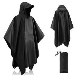 Poncho De Lluvia Impermeable 3 En 1 Con Capucha Para Hombre Color Talla