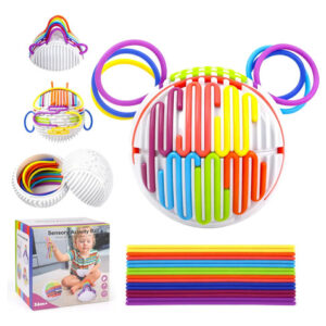 Tablero De Actividad Sensorial Con Pelota Y 16 Cuerdas Silic