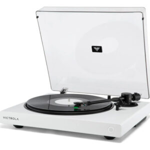 Tocadiscos Bluetooth Wave 2 Velocidades Color Blanco Auracas Blanco